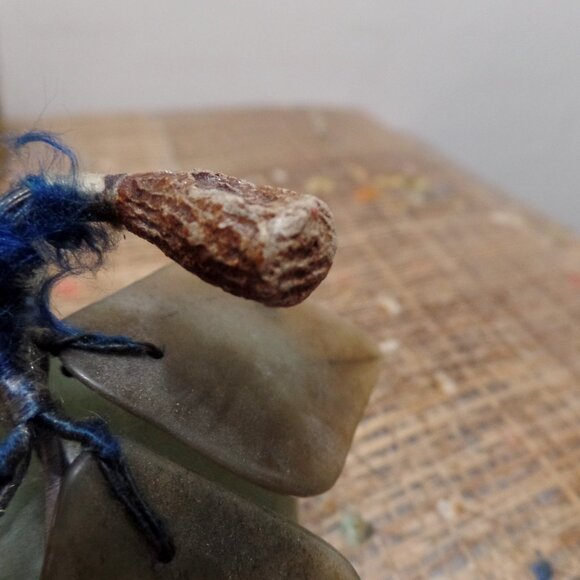 Lot of 5 Chinese Carved Jade Stone Fruit Apples Pear Peach And Grapes Vintage - Picture 16 of 16